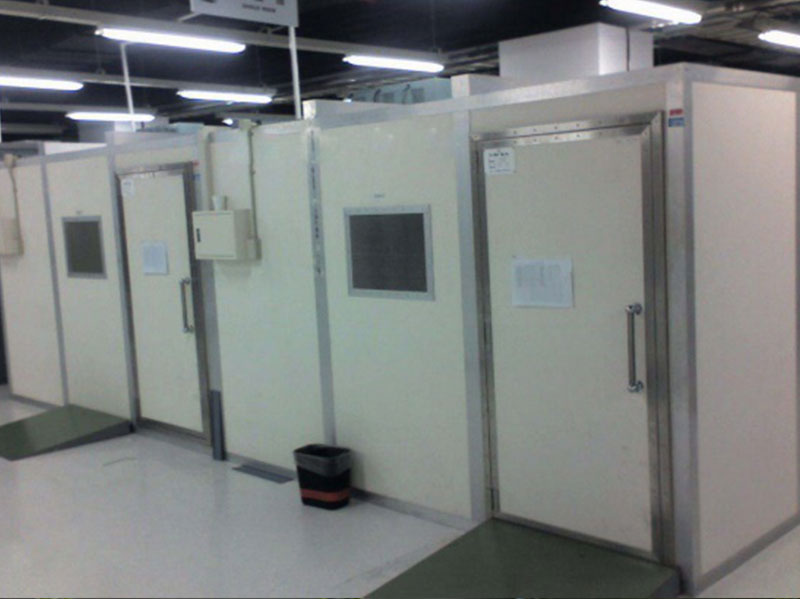 寬頻帶隔音室 室內(nèi)噪聲≥95dB(A)，室外≤60dB(A)